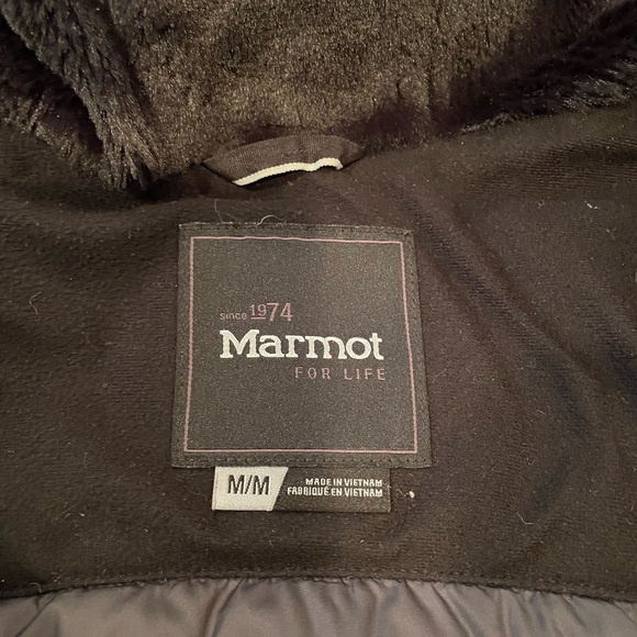 MARMOT Larkspur Dark Blue Down Puffer Jacket - Size Medium - Picture 10 of 14
